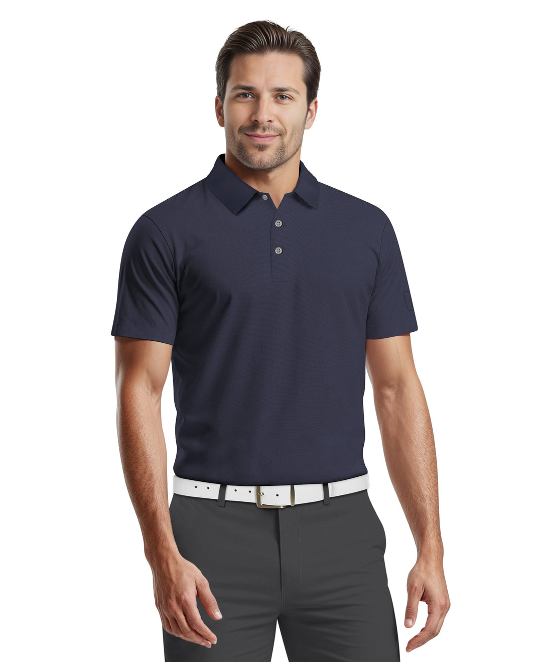 Airflux Mesh Golf Polo (True Navy) 