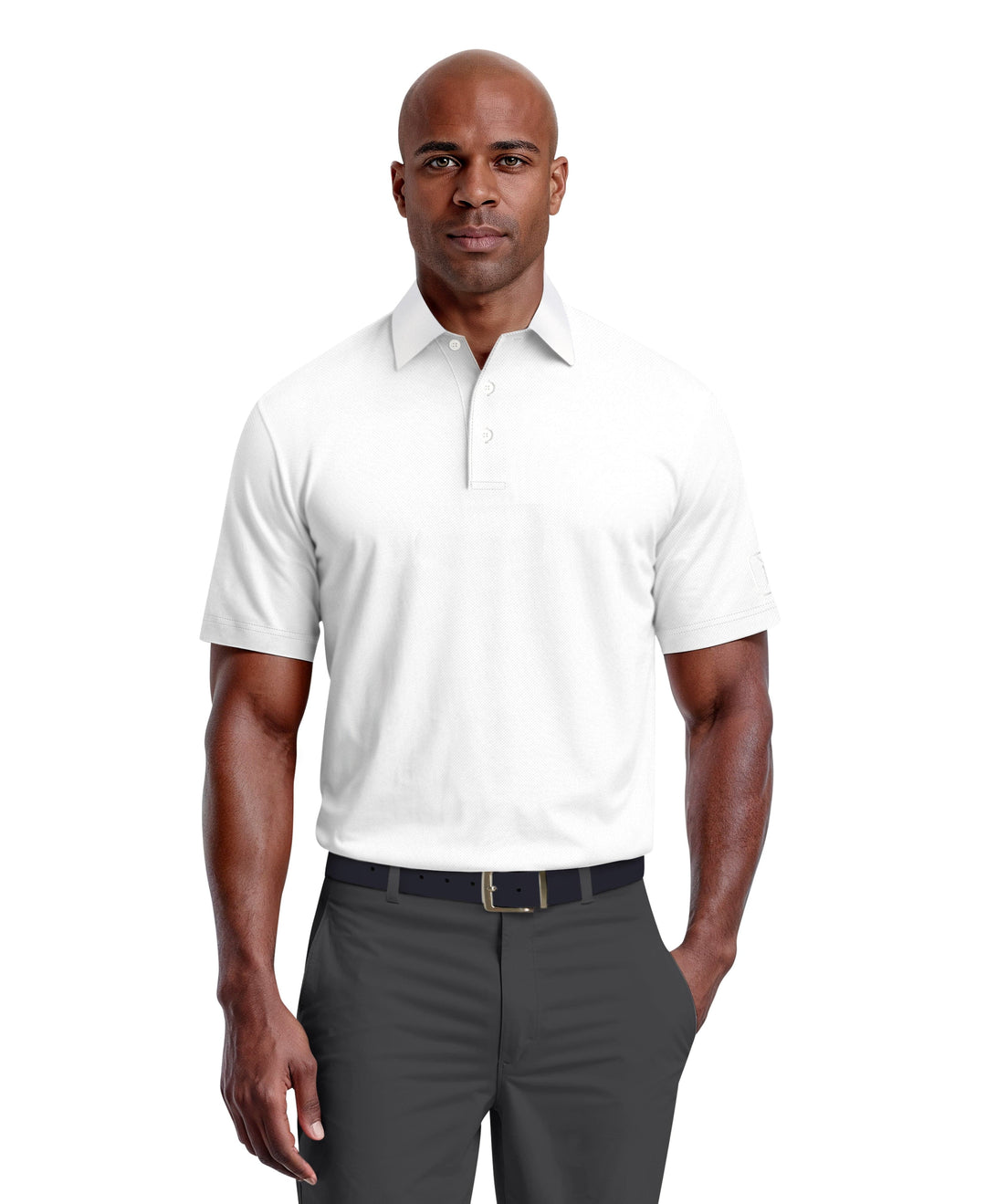 Airflux Mesh Golf Polo (Bright White) 