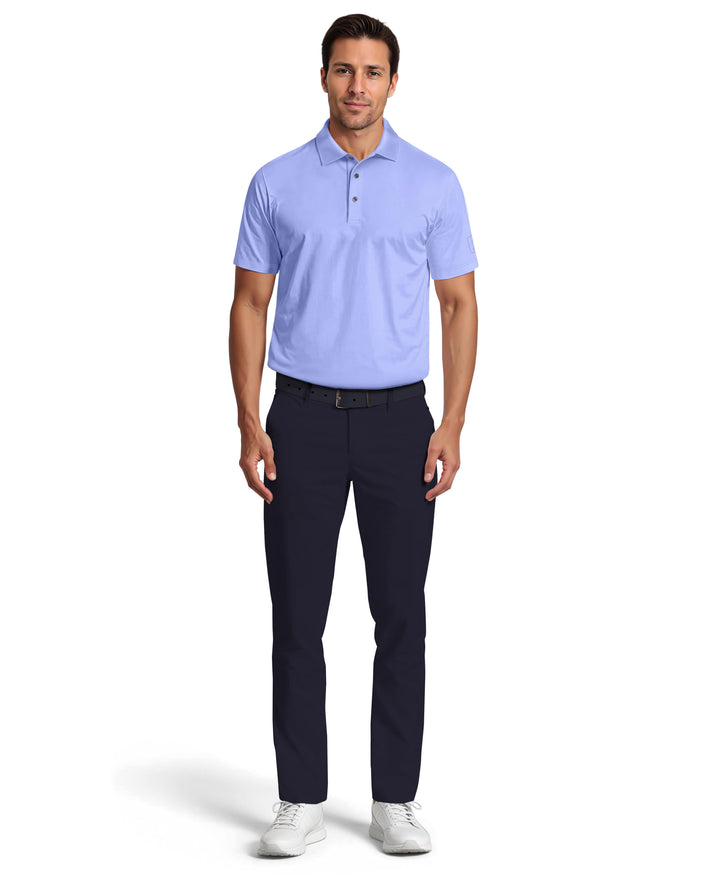 Airflux Solid Mesh Golf Polo (Hydrangea) 