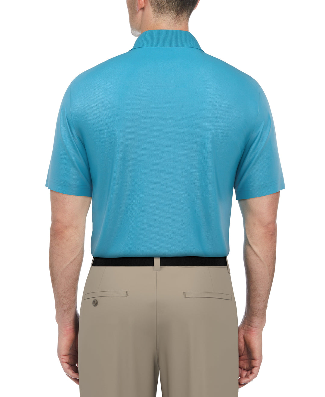 Airflux Solid Mesh Golf Polo (Cyan Blue) 