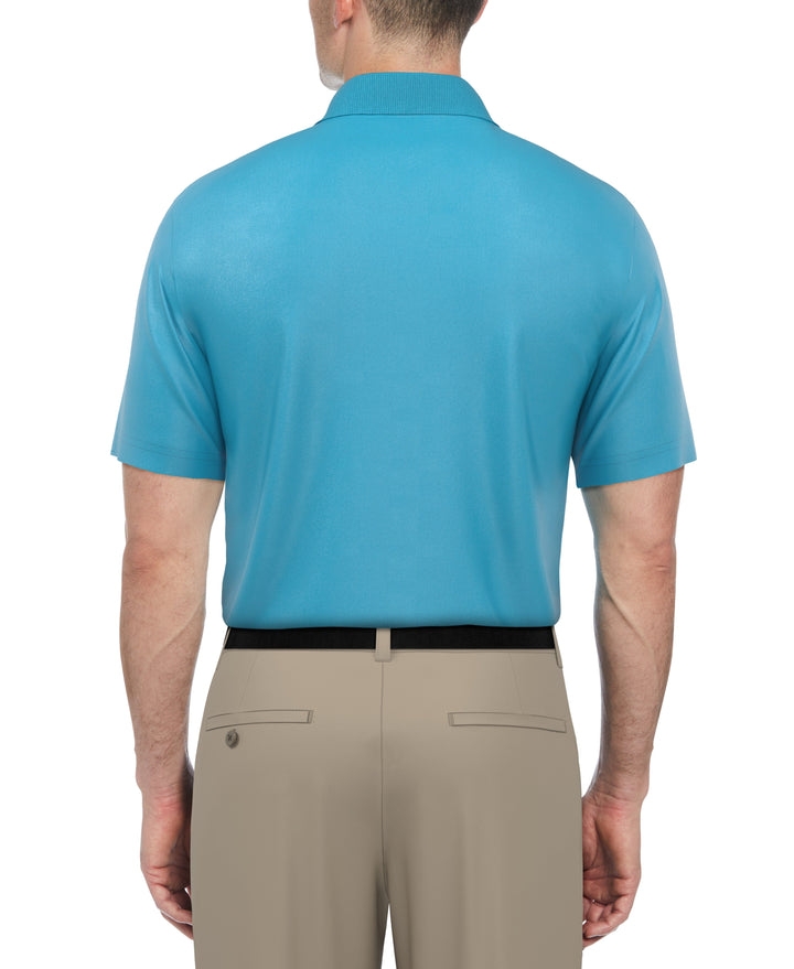 Airflux Solid Mesh Golf Polo (Cyan Blue) 