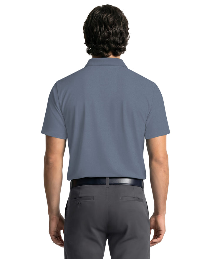 Airflux™ Solid Mesh Golf Polo (Provincial Blue) 