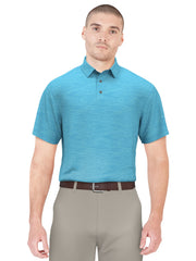Airflux Jaspe Cotton Golf Polo (Cyan Blue Htr) 