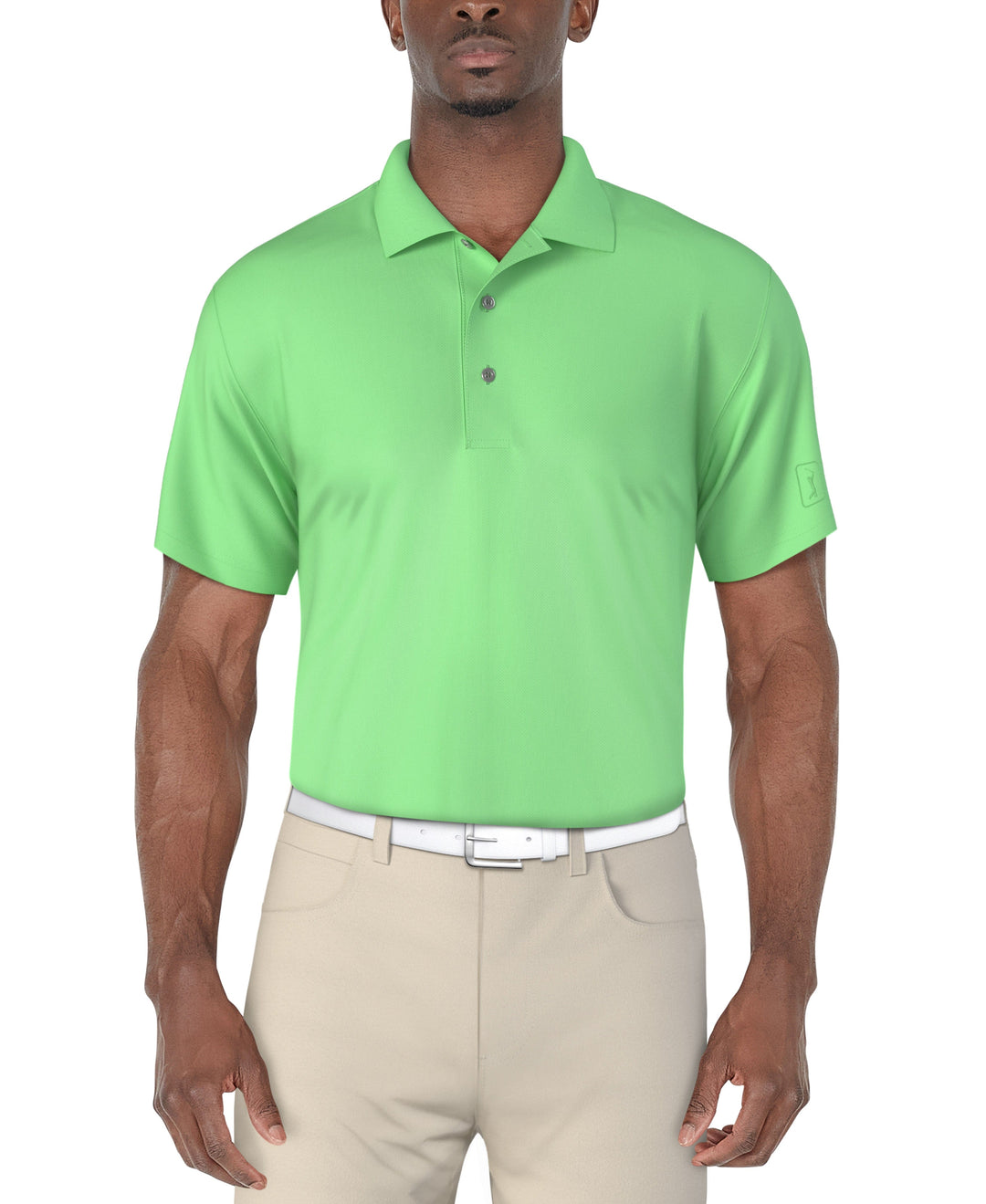 Airflux Mesh Golf Polo (Spring Bud) 