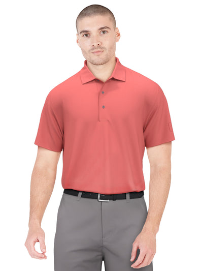 Airflux Solid Mesh Golf Polo (Shell Pink) 