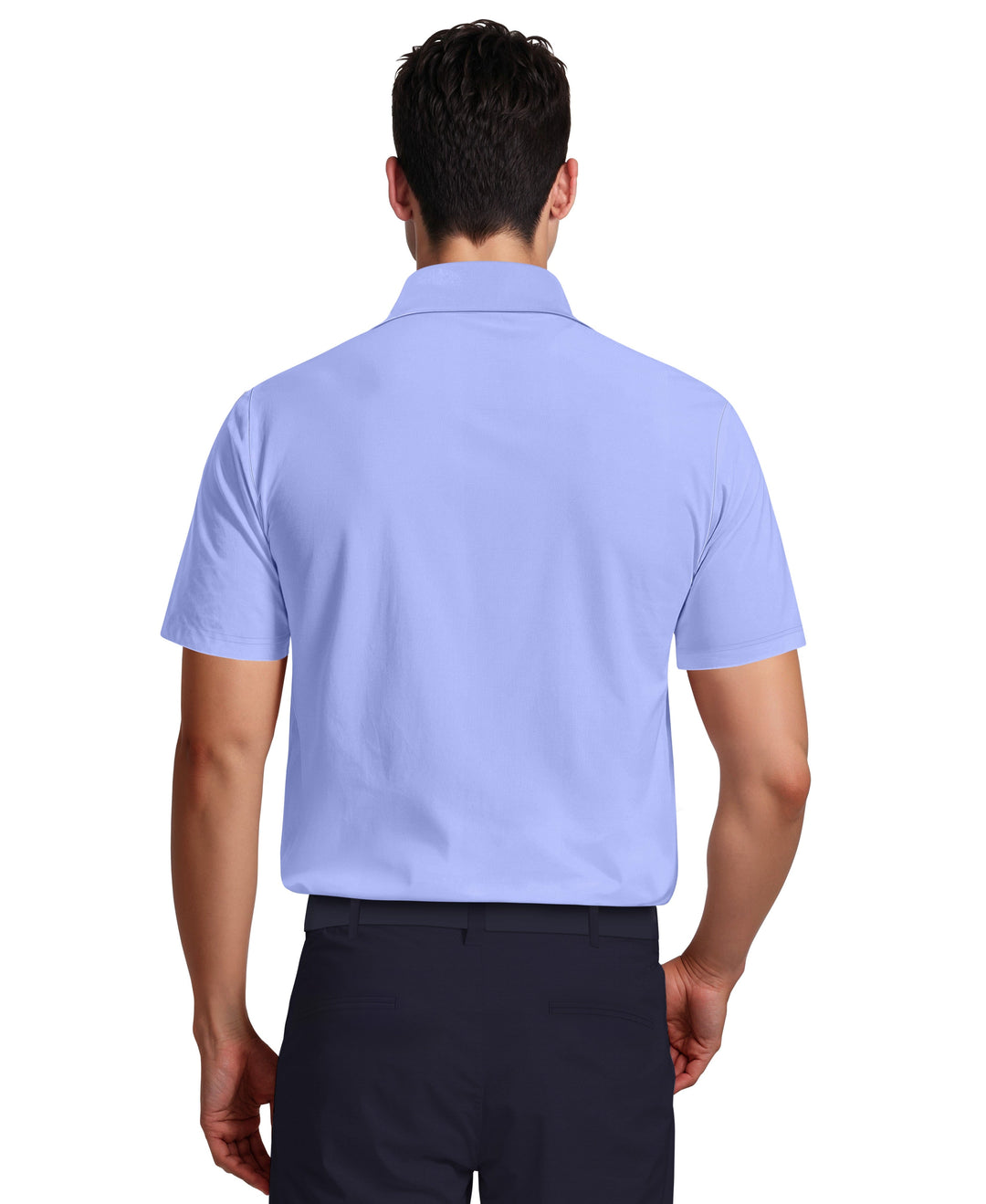 Airflux Solid Mesh Golf Polo (Hydrangea) 