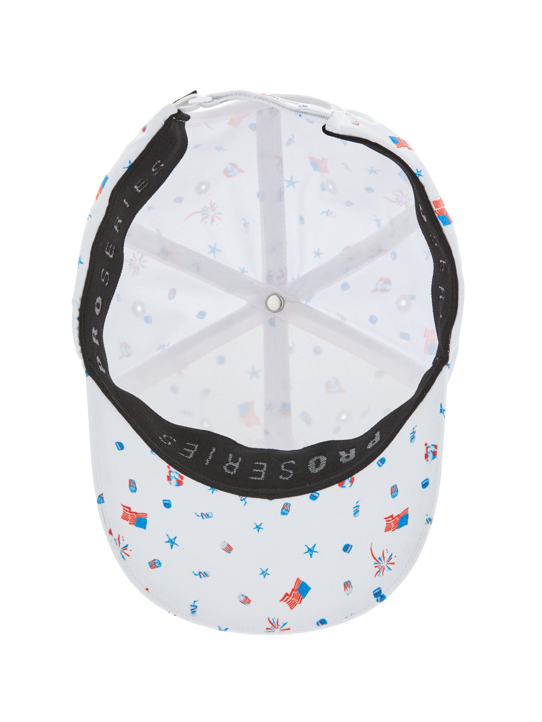 A Over America Print Cap (Bright White) 