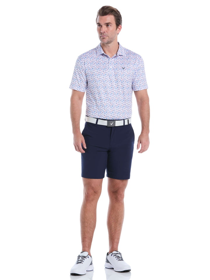 Men's All-Over Birdie Print Golf Polo