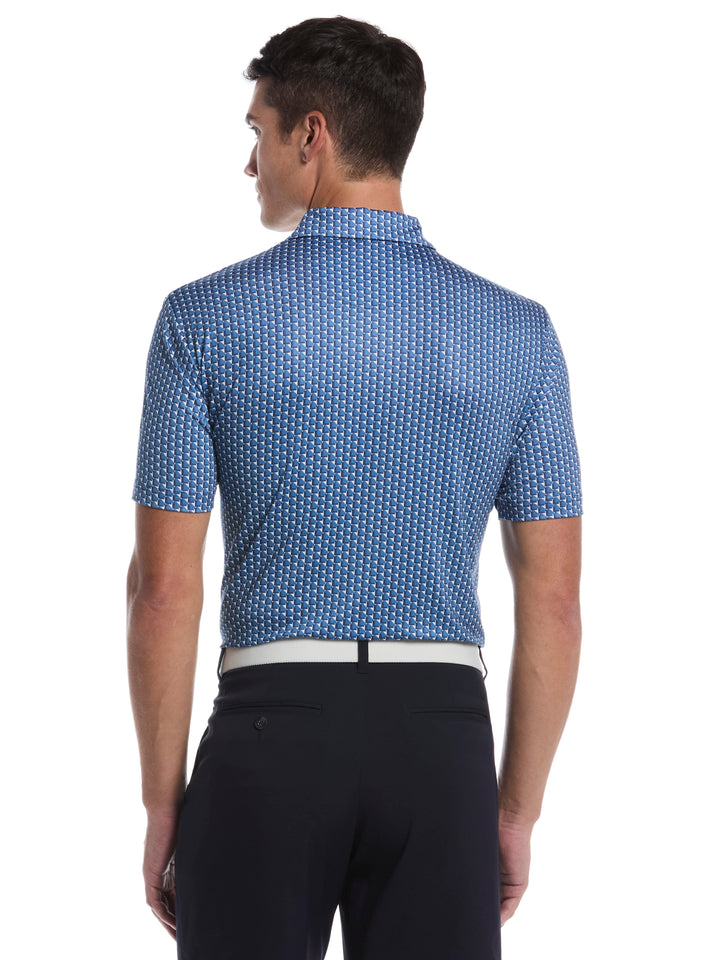 Men's All Over Chevron Geo Polo