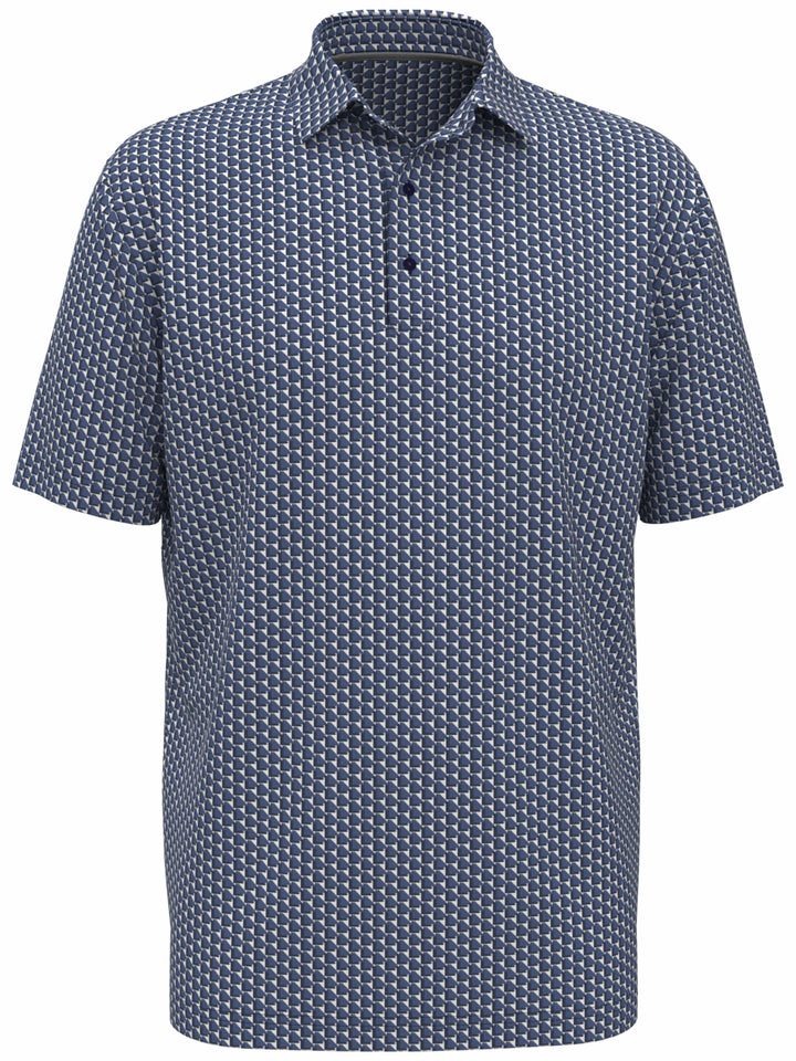 Men's All Over Chevron Geo Polo