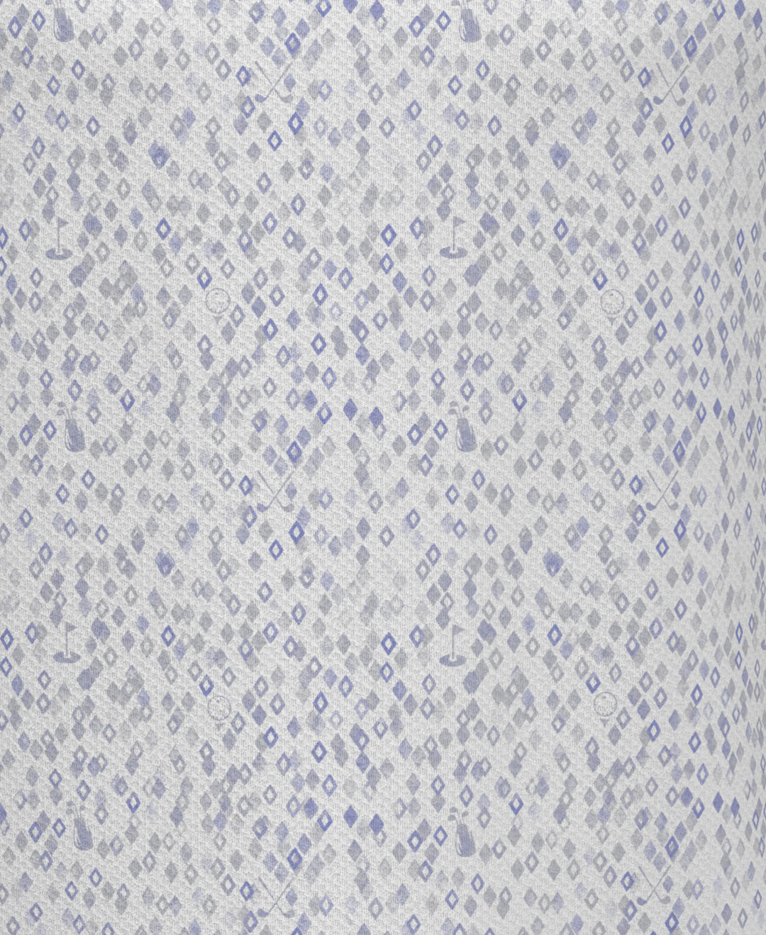 All-Over Golf Confetti Print Golf Polo (Bright White) 