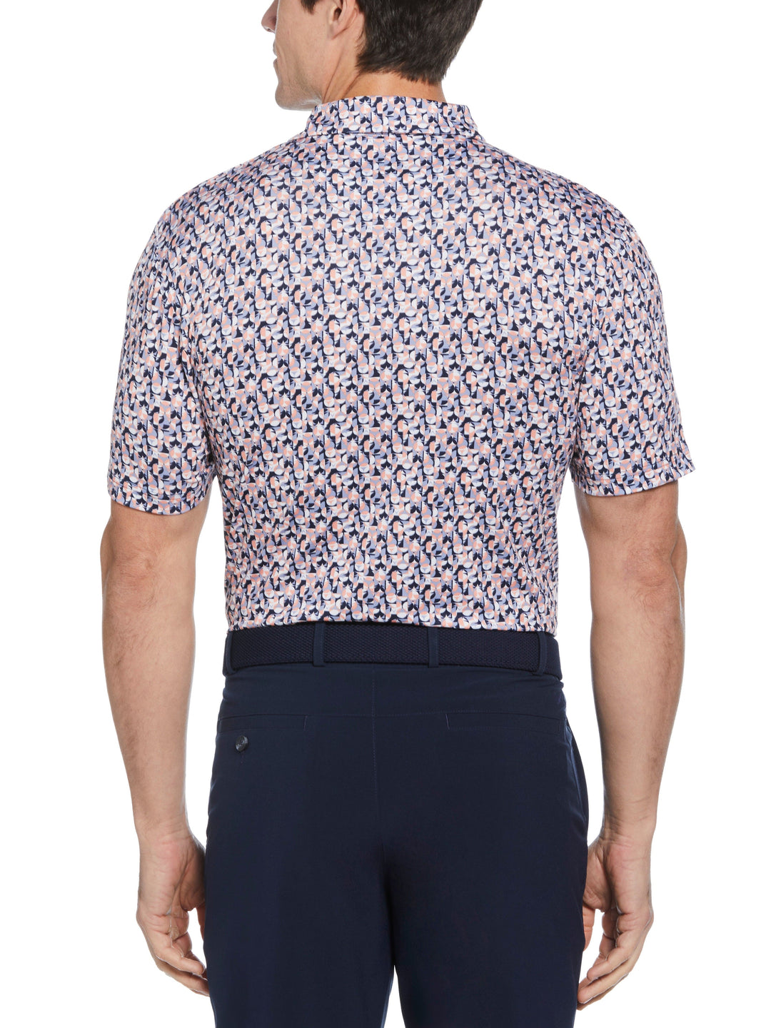 Men's All-Over Golf Essentials Print Golf Polo