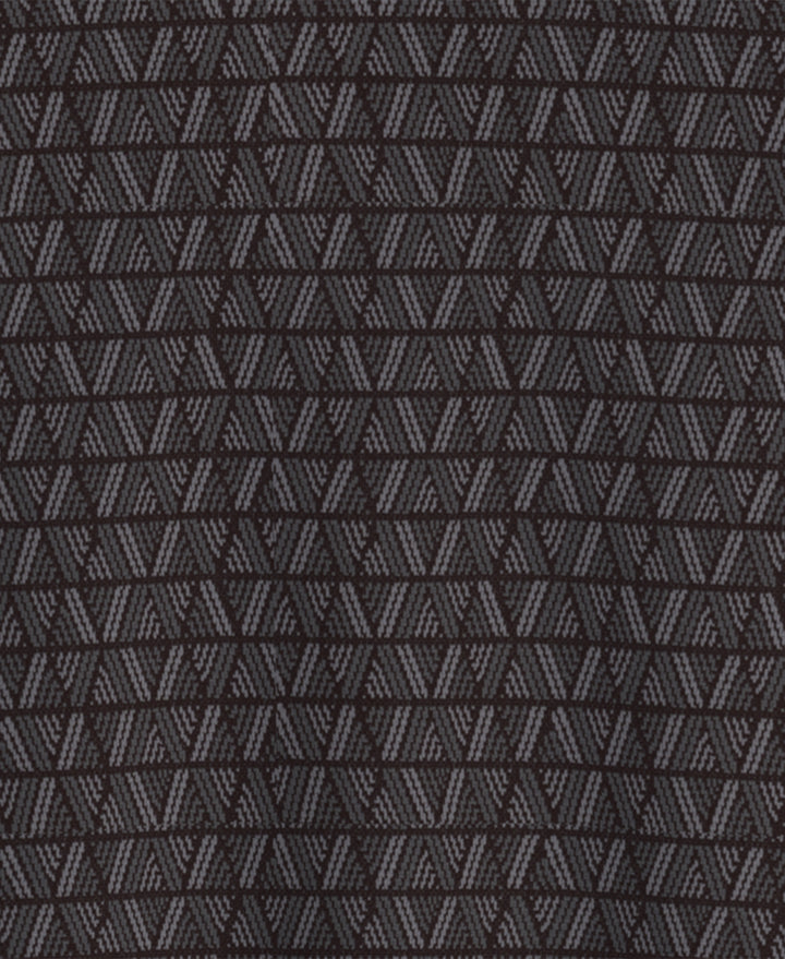 All-Over Linear Argyle Jacquard Golf Polo (Caviar) 