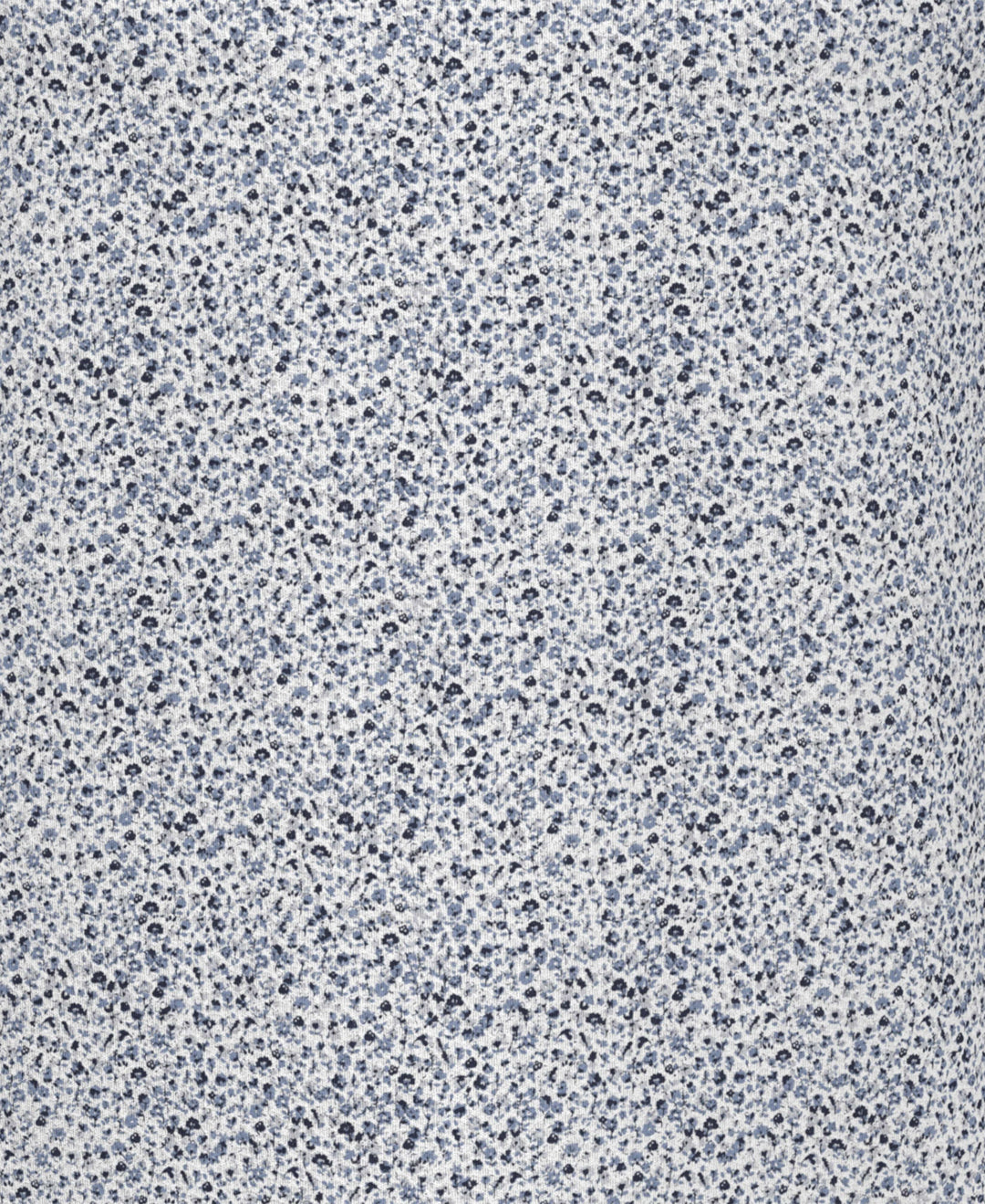 All-Over Micro Floral Print Golf Polo (Bright White) 