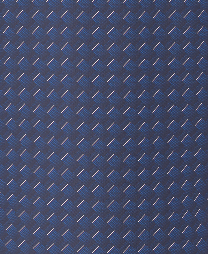 All-Over Motion Geo Print Golf Polo (Peacoat) 