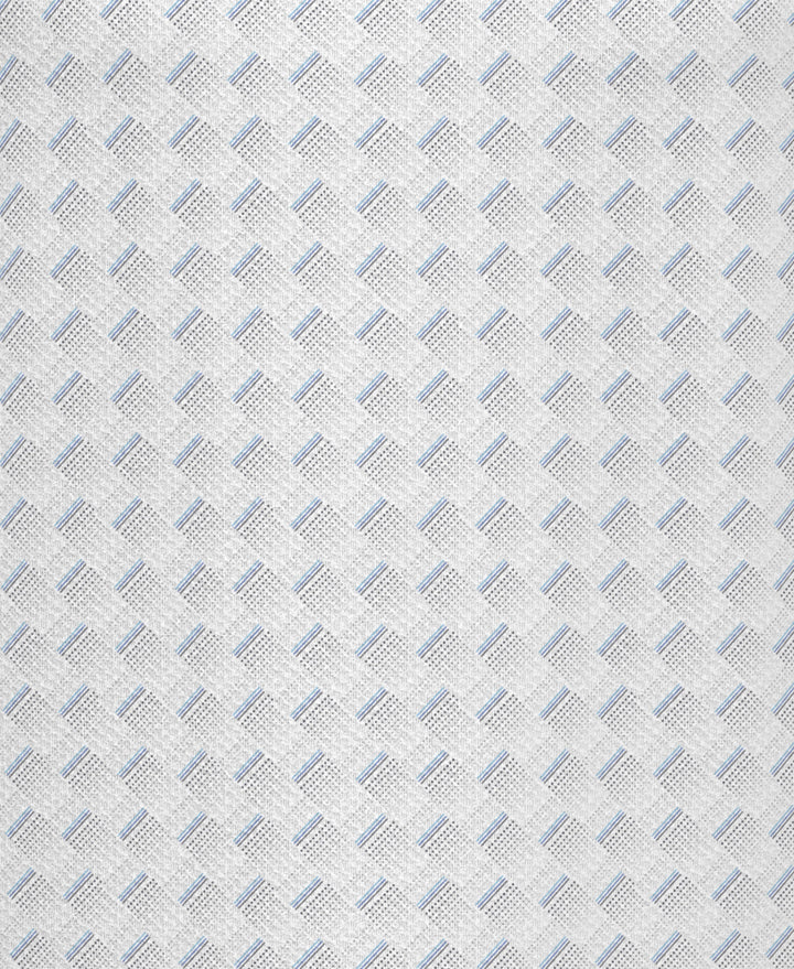 All-Over Motion Geo Print Golf Polo (Bright White) 