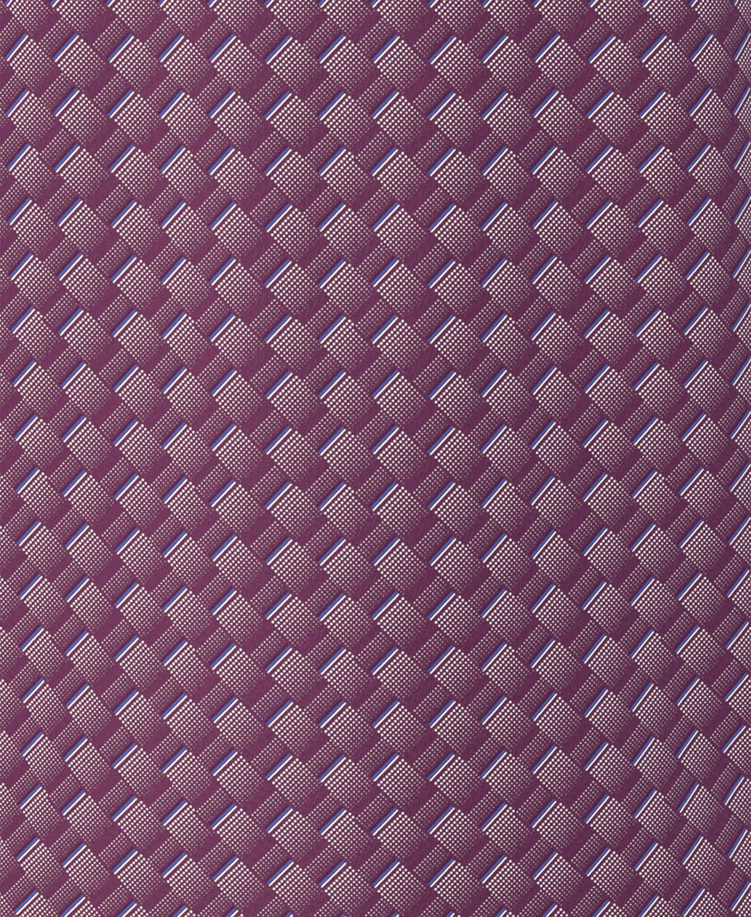 All-Over Motion Geo Print Golf Polo (Dark Purple) 