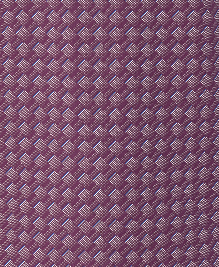 All-Over Motion Geo Print Golf Polo (Dark Purple) 