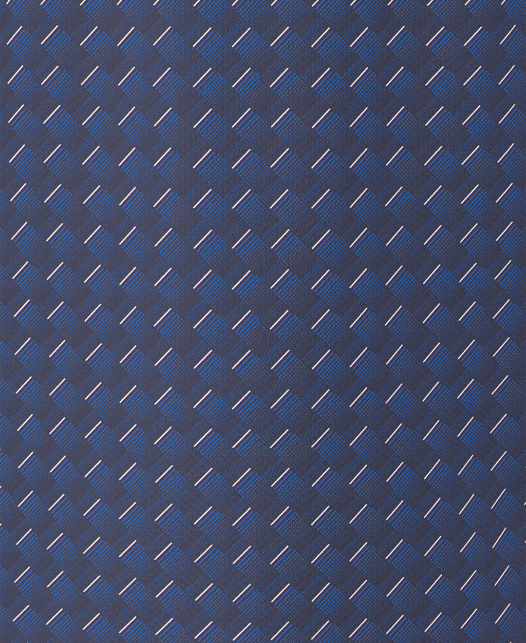 All-Over Motion Geo Print Golf Polo (Peacoat) 