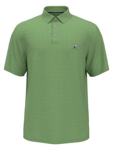 All-Over Pete Print Golf Polo Shirt (Jade Green) 
