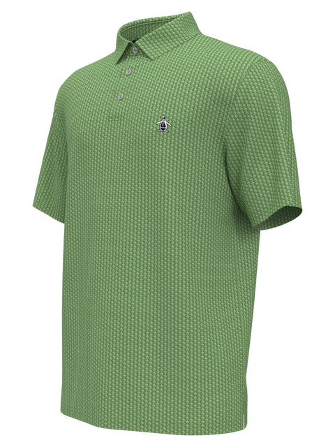All-Over Pete Print Golf Polo Shirt (Jade Green) 