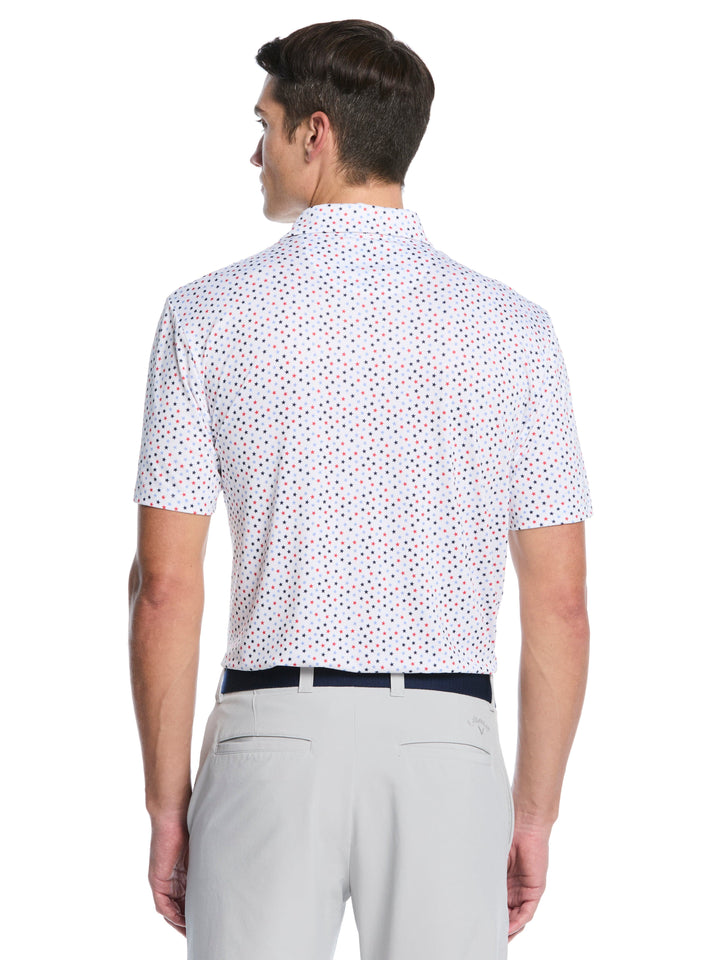 Men's All Over Stars Confetti Print Polo