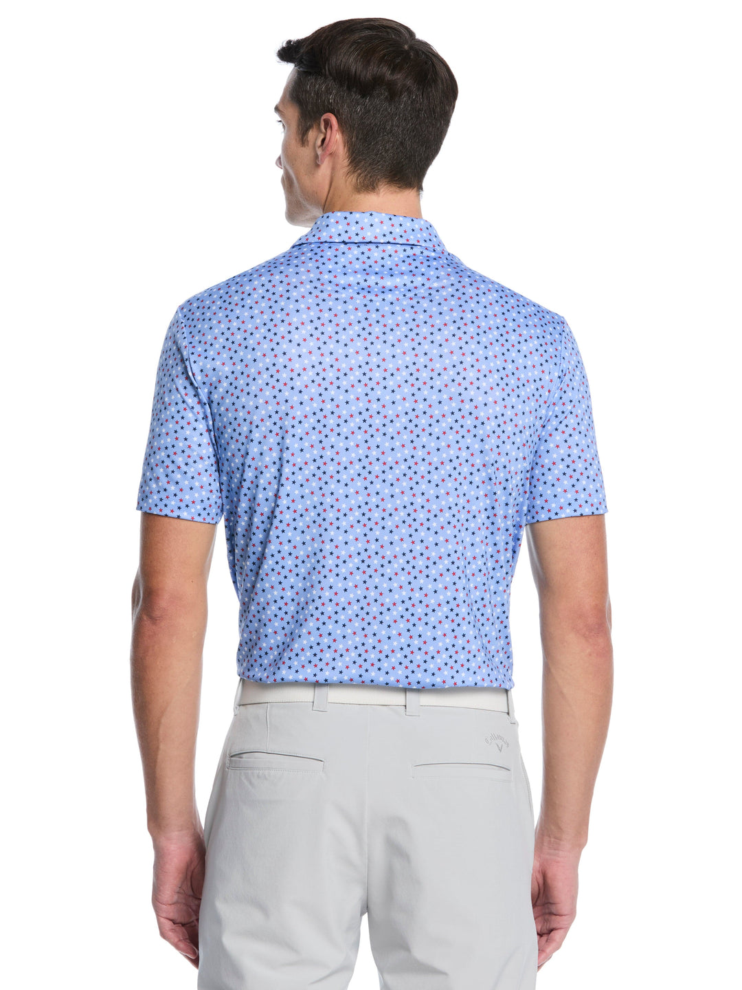 Men's All Over Stars Confetti Print Polo