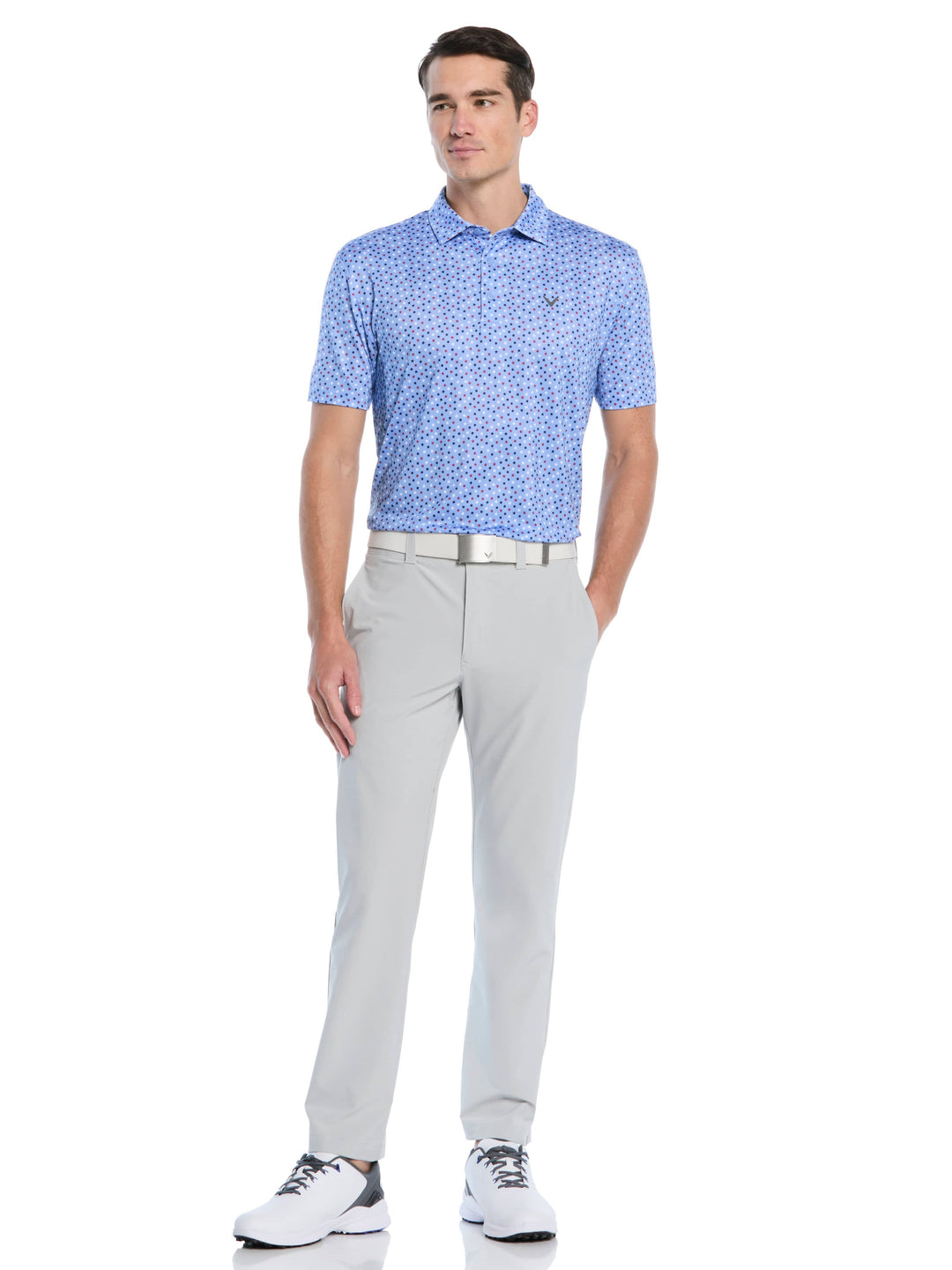 Men's All Over Stars Confetti Print Polo