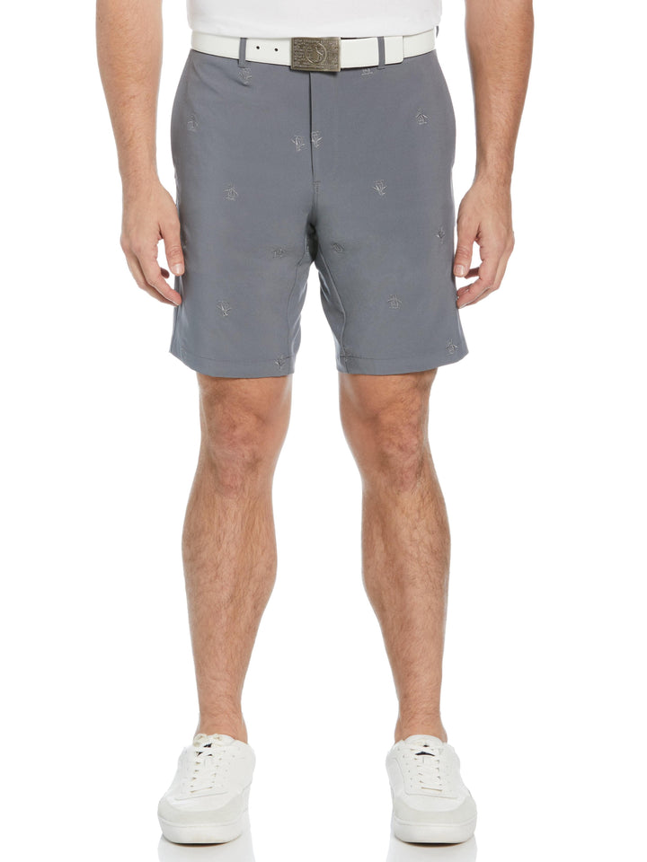 Men's Allover Embroidered Pete 9" Golf Short
