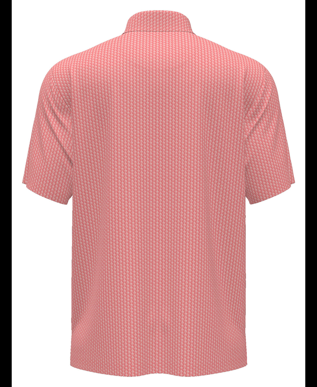 Allover Pete Print Short Sleeve Golf Polo Shirt (Strawberry Pink) 
