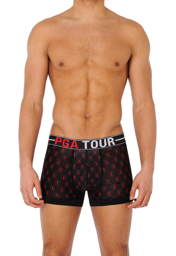 Allover Printed Boxer Brief Underwear (Caviar) 