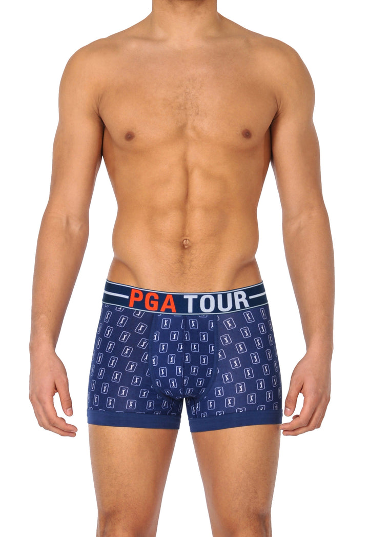 Allover Printed Boxer Brief Underwear (Navy) 