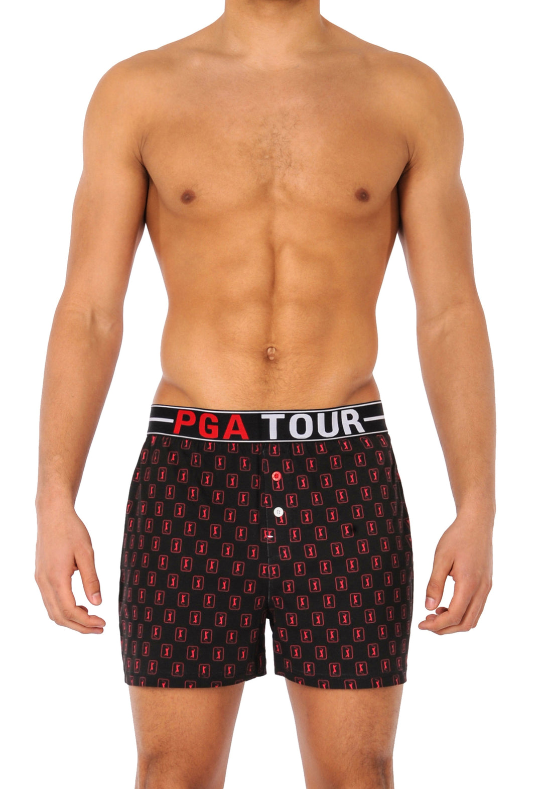 Allover Printed Loose Boxer Underwear (Caviar) 