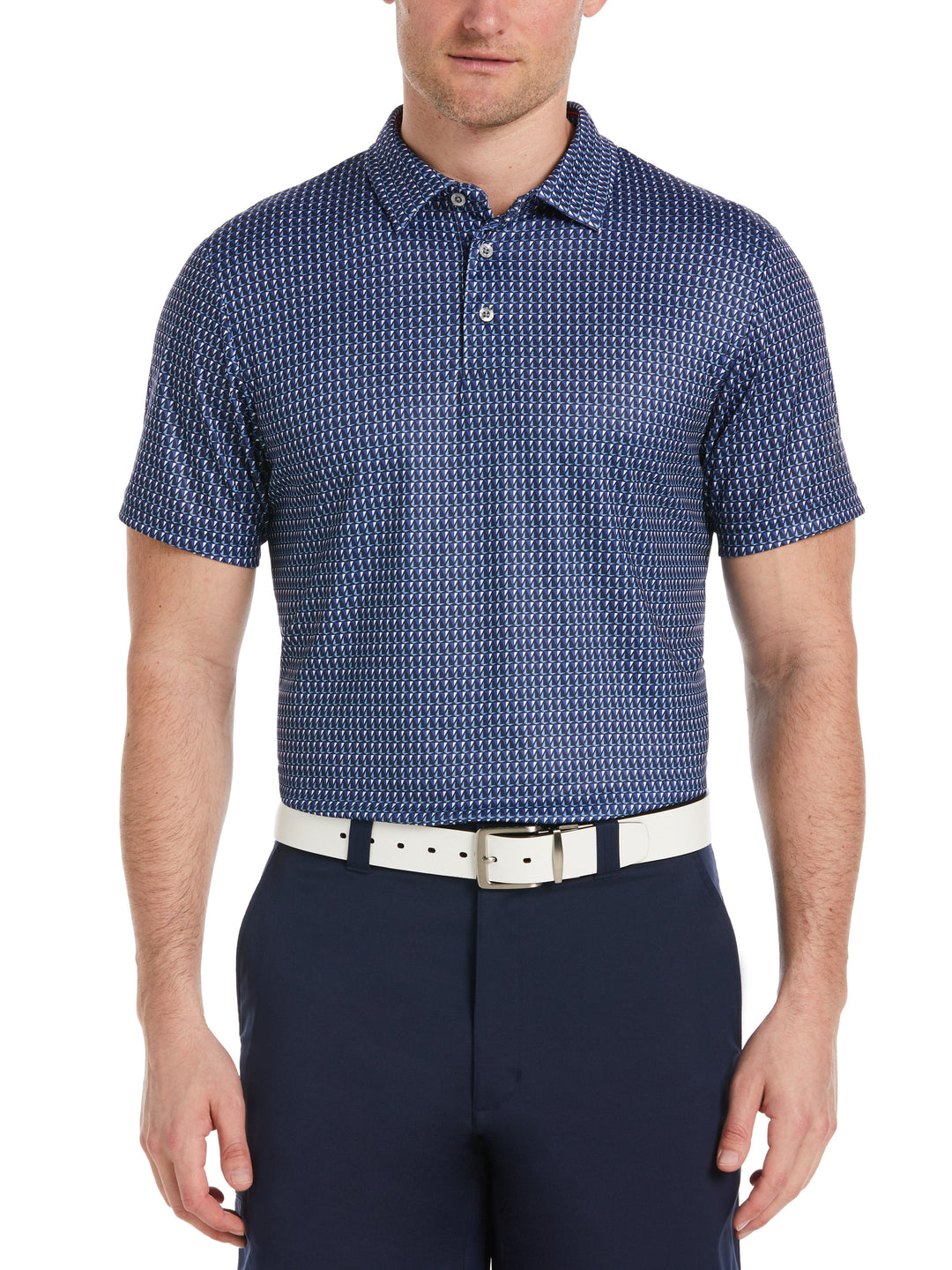 Men's Americana Boats Print Golf Polo