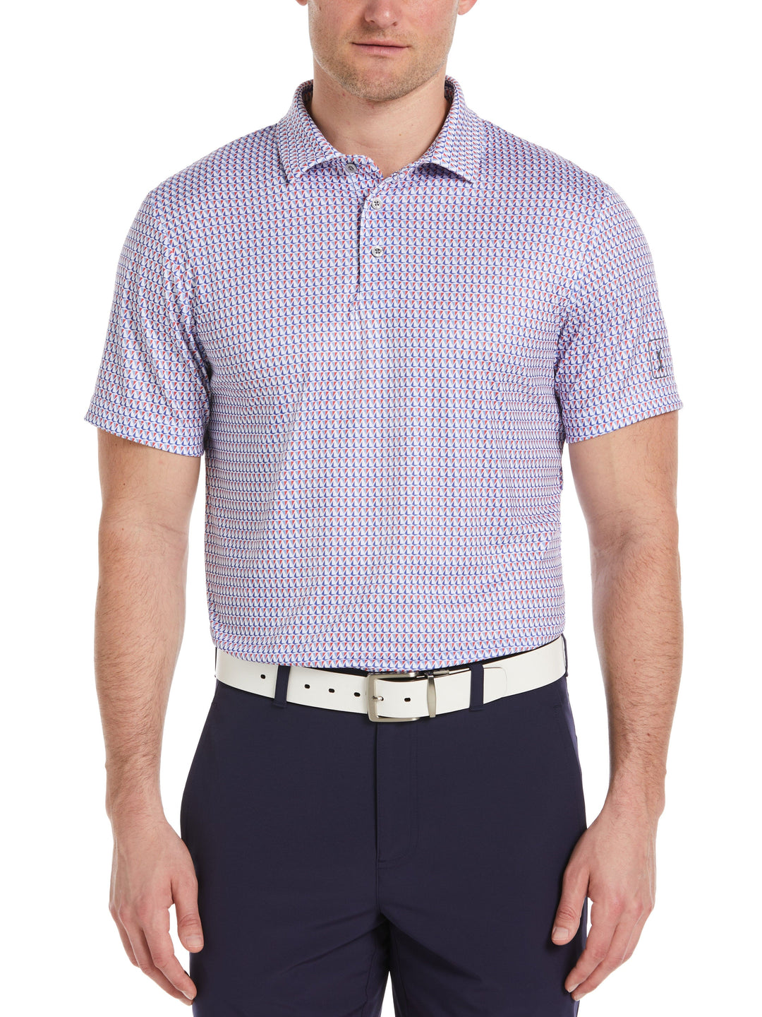 Men's Americana Boats Print Golf Polo