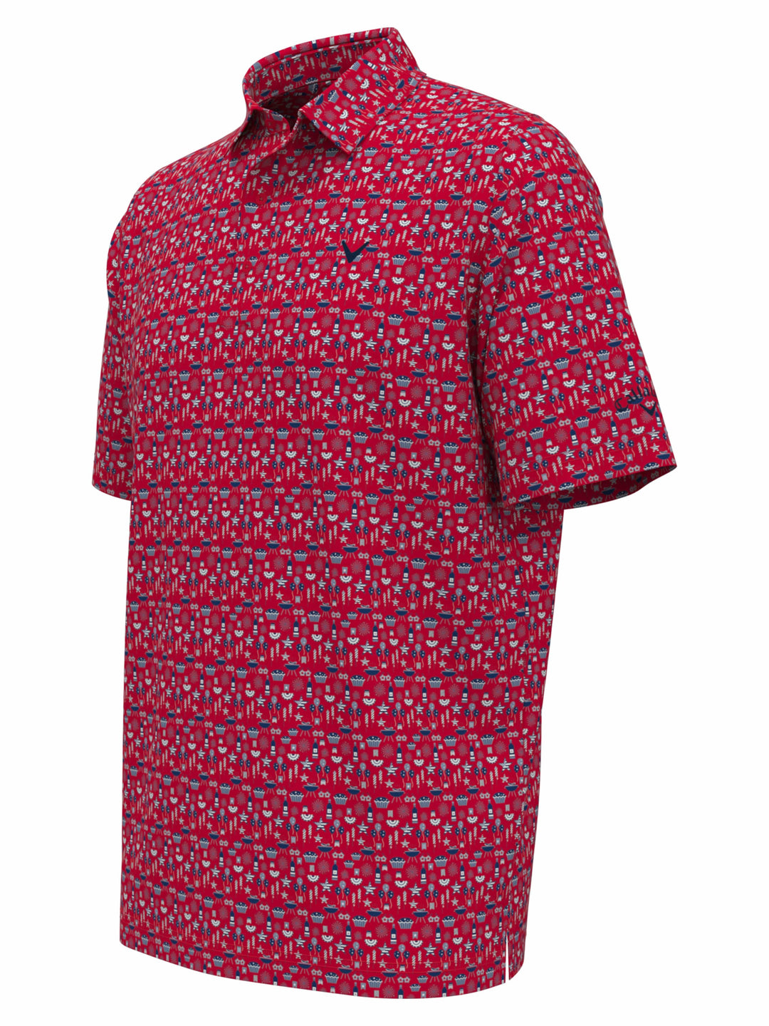 Men's Americana Print Golf Polo