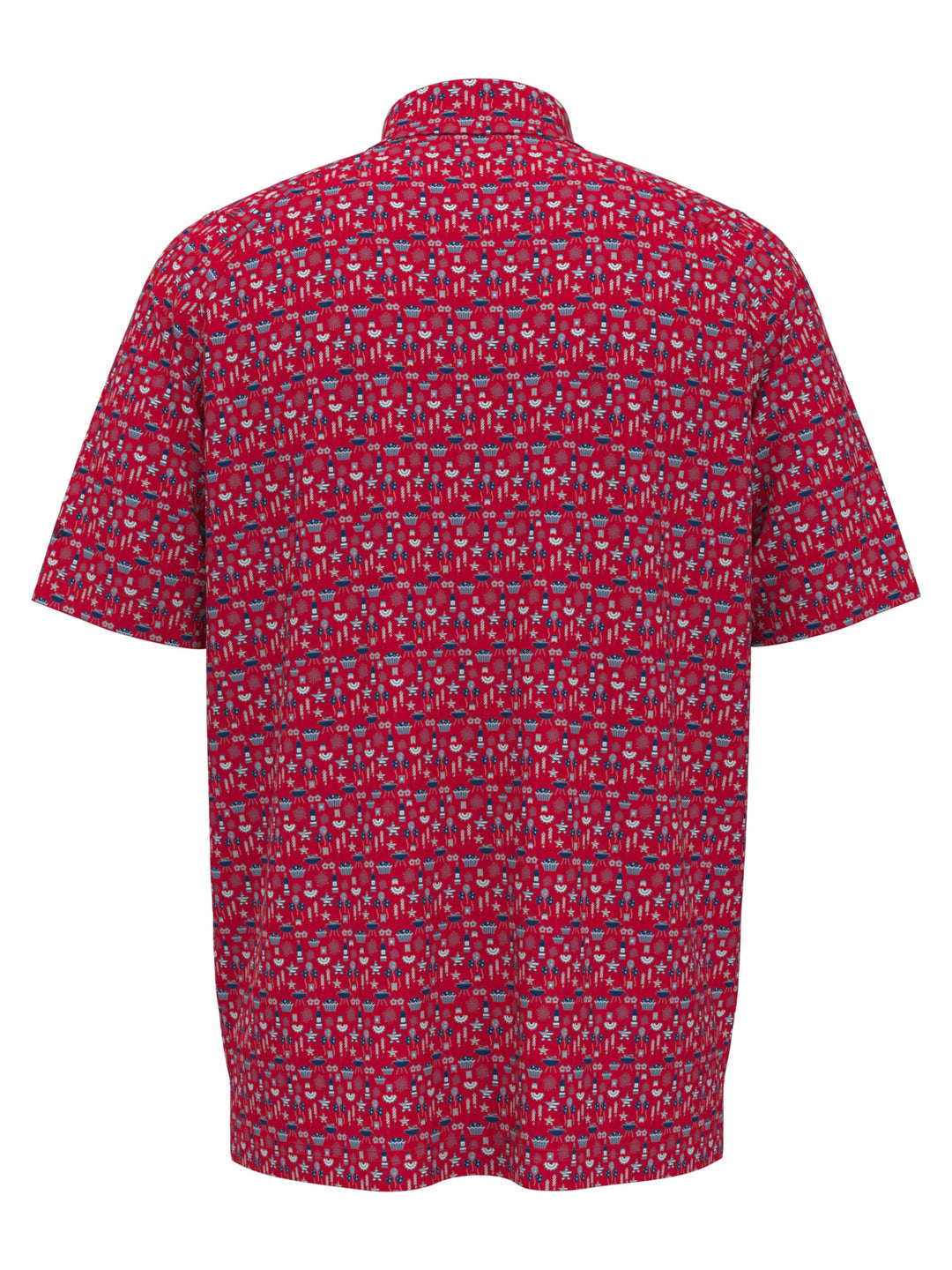 Men's Americana Print Golf Polo