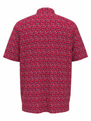 Americana Print Golf Polo (Lychee) 