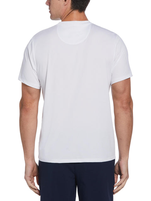 Men's Asymmetric Camo Print T-Shirt