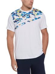 Men's Asymmetric Camo Print T-Shirt