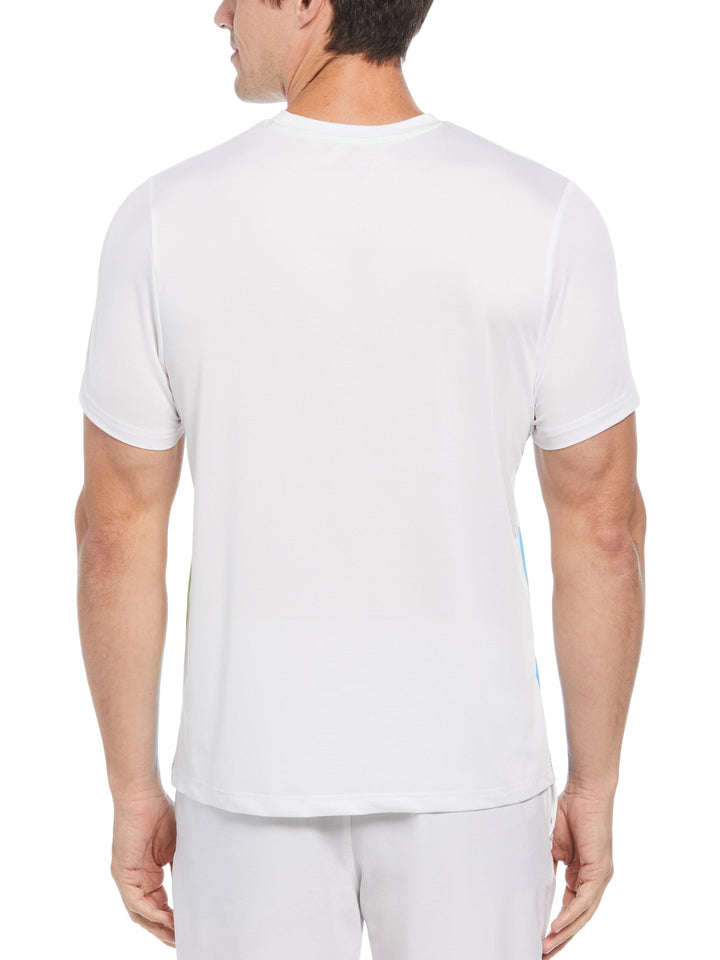 Asymmetric Front Panel Tennis Shirt (Bright White) 
