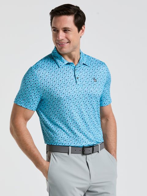Men's Augusta Menu Print Golf Polo