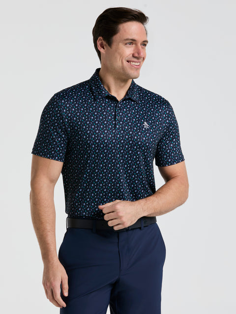 Men's Augusta Menu Print Golf Polo