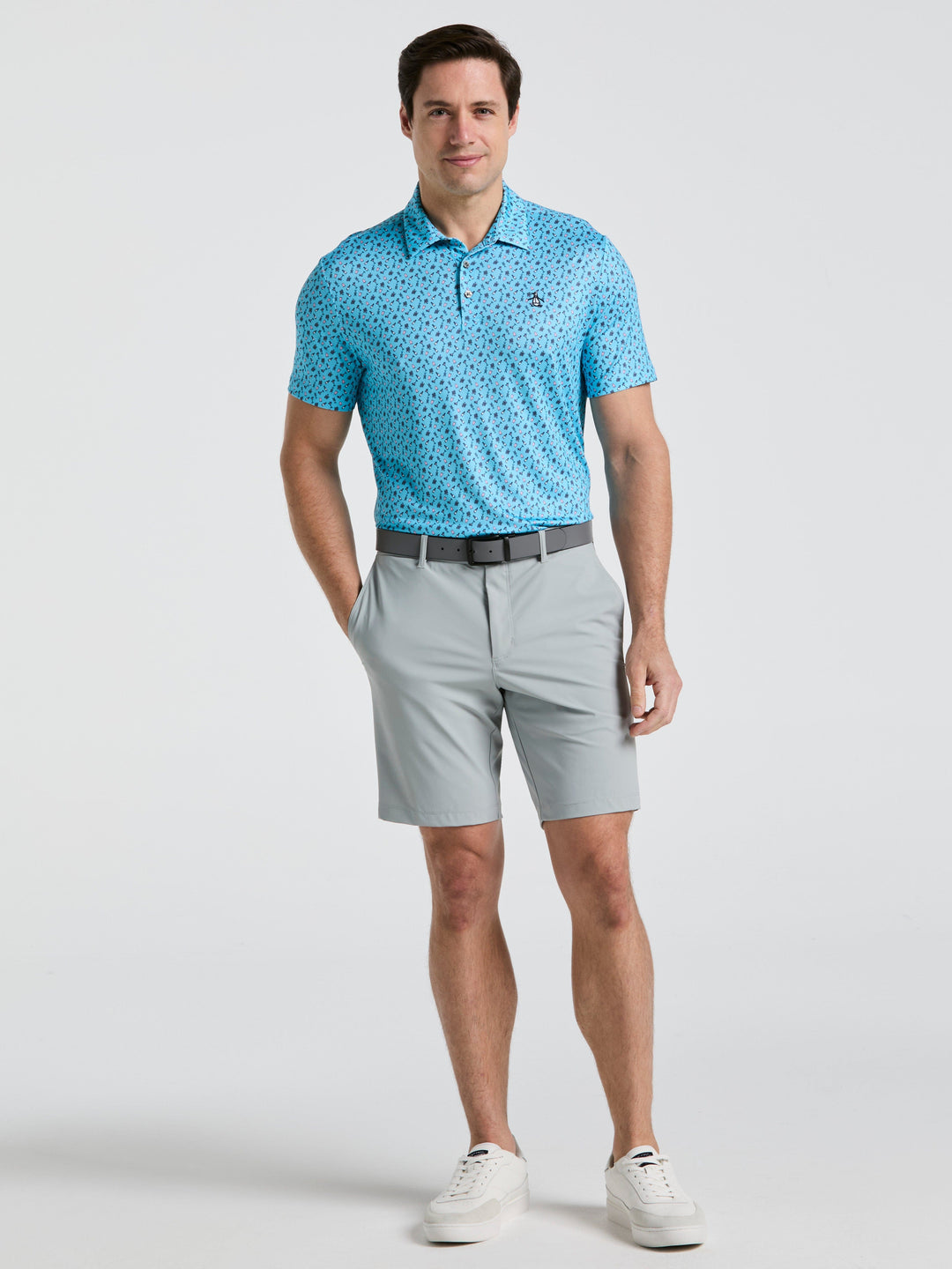 Men's Augusta Menu Print Golf Polo