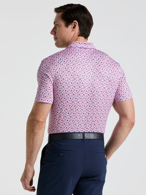 Men's Augusta Menu Print Golf Polo
