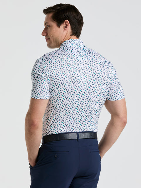 Men's Augusta Menu Print Golf Polo