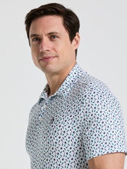 Men's Augusta Menu Print Golf Polo