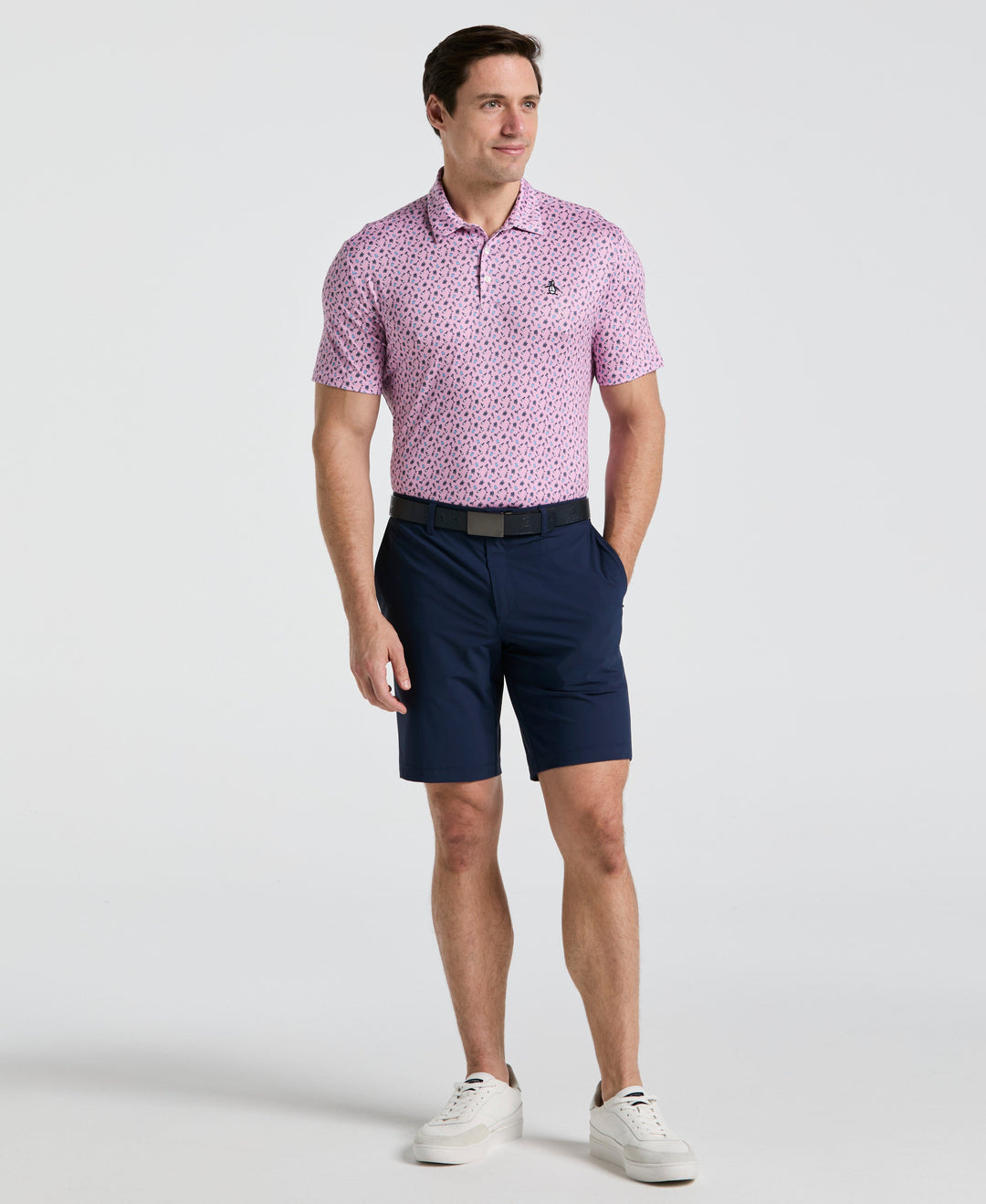 Augusta Menu Print Golf Polo (Lilac Sachet) 