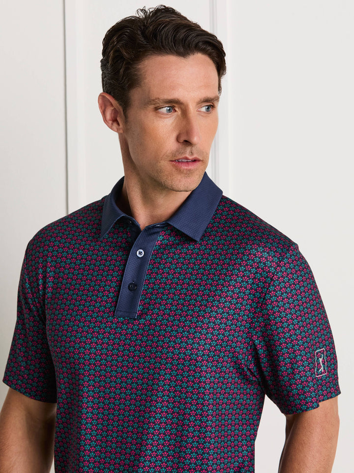 Men's Azalea Geo Print Polo
