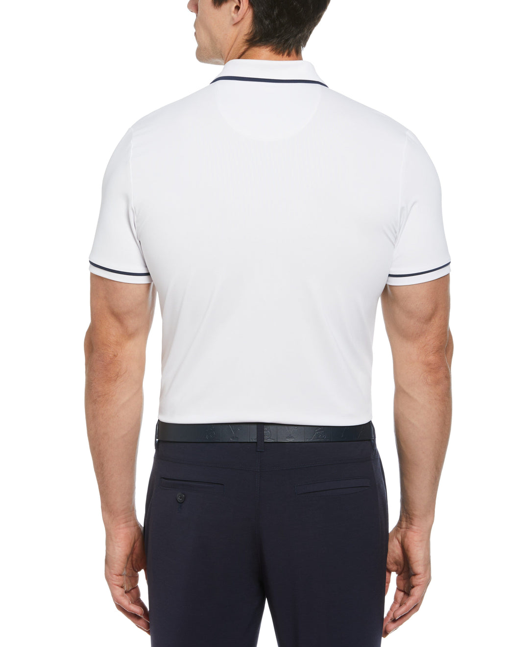 Barback Pete Print Piped Polo (Bright White) 